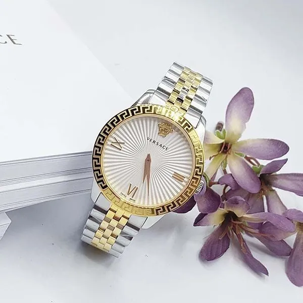 Đồng Hồ Unisex Versace Greca Signature 38mm VEVC00519 Màu Demi (Vàng-Bạc) - Đồng hồ - Vua Hàng Hiệu