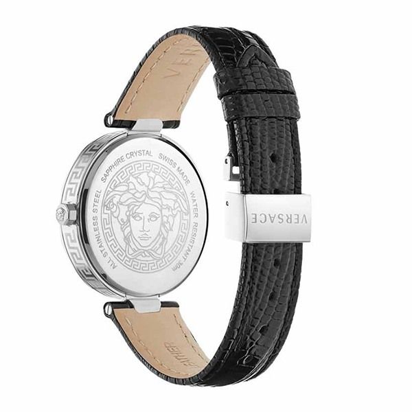 Đồng Hồ Nữ Versace Idyia Swiss Quartz Stainless Steel Ladies Watch V17010017 36mm Màu Đen - 4
