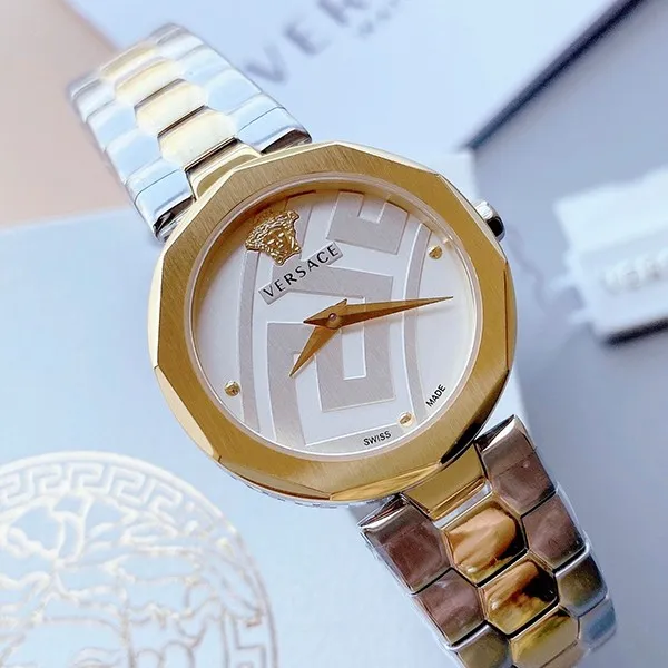 Đồng Hồ Nữ Versace Idyia Swiss Quartz Stainless Steel Ladies Watch VEV500519 30mm Màu Demi (Vàng-Bạc) - Đồng hồ - Vua Hàng Hiệu