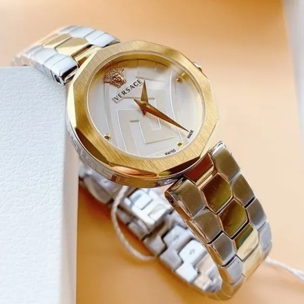 Đồng Hồ Nữ Versace Idyia Swiss Quartz Stainless Steel Ladies Watch VEV500519 30mm Màu Demi (Vàng-Bạc) - Đồng hồ - Vua Hàng Hiệu