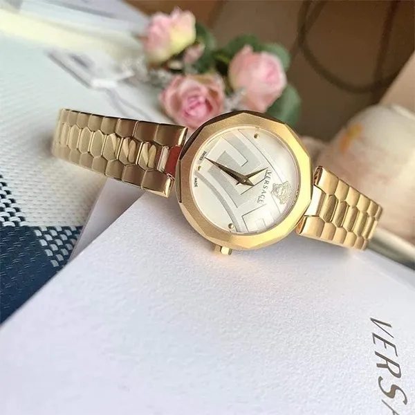Đồng Hồ Versace Idyia Swiss Quartz Stainless Steel Ladies Watch VEV500619 30mm Cho Nữ