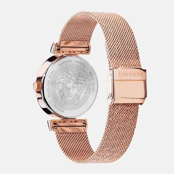 Đồng Hồ Nữ Versace Meander Watch 37mm VELW00620 Màu Vàng Hồng