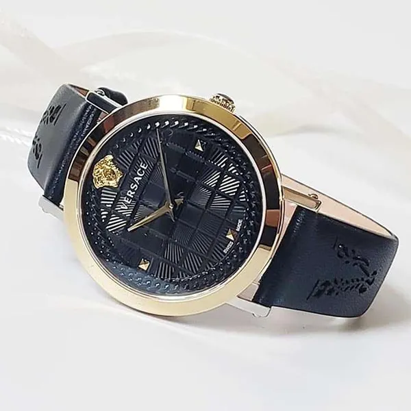 Đồng Hồ Nữ Versace Medusa Chain Watch 37mm VELV00120 Màu Xanh Đen