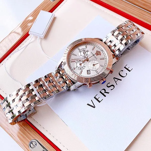Đồng Hồ Nam Versace Sport Tech Swiss Chronograph Watch 40mm Màu Vàng Hồng - Bạc - Đồng hồ - Vua Hàng Hiệu