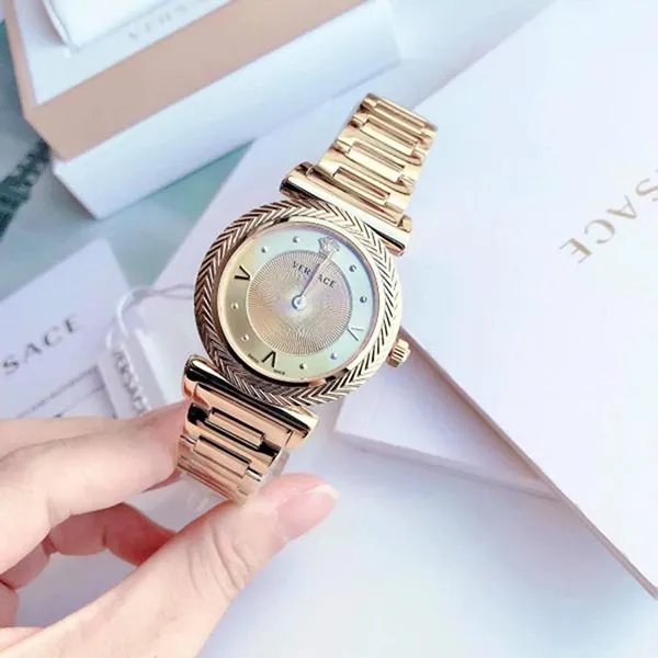 Đồng Hồ Nữ Versace V-Motif Gold Watch VERE00618 35mm Màu Vàng Gold - Đồng hồ - Vua Hàng Hiệu