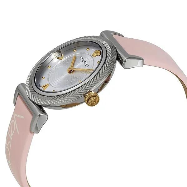 Đồng Hồ Nữ Versace VERE00118 V-Motif Dây Da Hồng Nude
