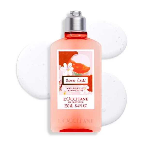 Gel Tắm L'Occitane Cherry Blossom Lychee Shower Gel 250ml - Mỹ phẩm - Vua Hàng Hiệu