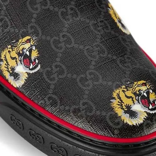 Giày Slip On Gucci GG Tiger Màu Đen Size 6 - 4