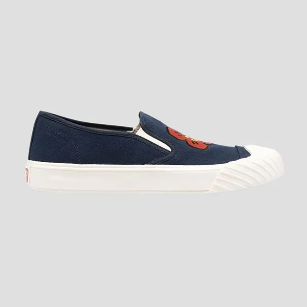 Giày Slip On Kenzo Kenzoschool FD55SN005F73 77 Màu Xanh Navy - Giày - Vua Hàng Hiệu