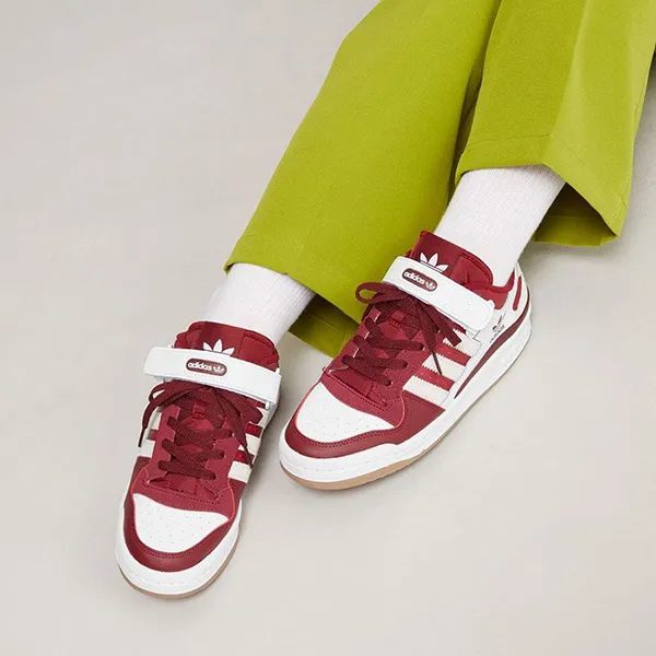Giày Thể Thao Adidas Forum Low Shoes GX7068 Màu Trắng Phối Đỏ Size 35.5 - Giày - Vua Hàng Hiệu