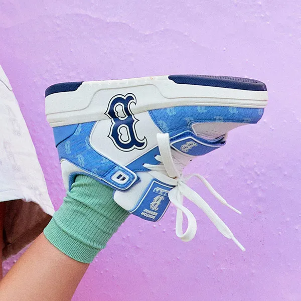 Giày Thể Thao MLB Chunky Liner Mid Denim Boston Red Sox 3ASXCDN3N-43BLD Màu Xanh Blue