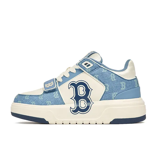 Giày Thể Thao MLB Chunky Liner Mid Denim Boston Red Sox 3ASXCDN3N-43BLD Màu Xanh Blue