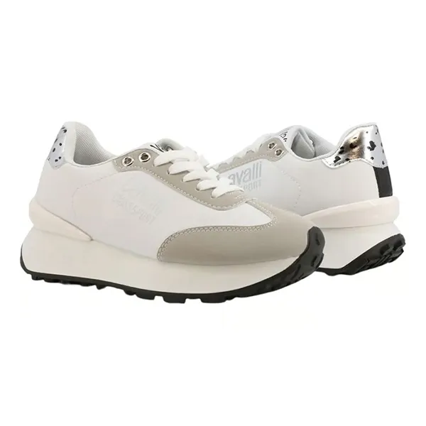 Giày Thể Thao Nữ Cavalli Class CW8638_100WHITE Màu Trắng Size 37