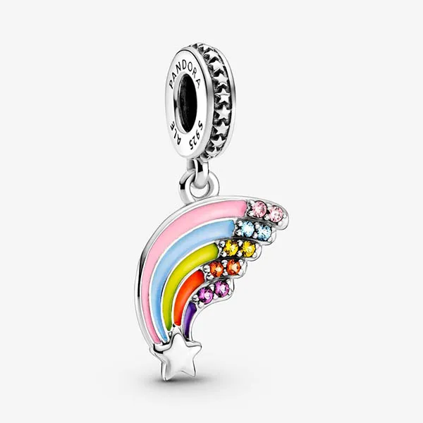 Hạt Vòng Charm Pandora Colourful Rainbow Dangle Charm 799351c01 Phối Màu - 1