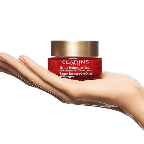 Kem Dưỡng Đêm Trẻ Hóa Da Chuyên Sâu Cho Làn Da Tuổi 45+ Clarins Super Restorative Night Cream 50ml