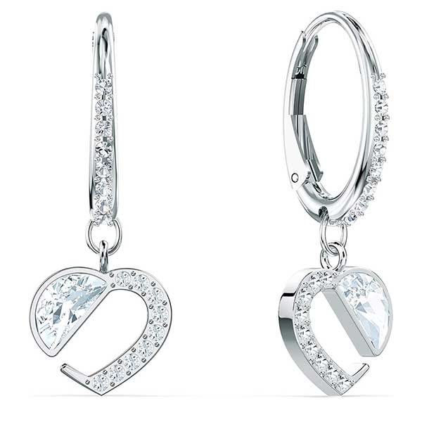 Khuyên Tai Swarovski  Ear-Rings Woman Jewellery ONL Heart 5560122 Màu Bạc - 3