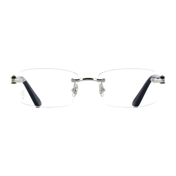 Gọng Kính Unisex Cartier Signature C De Cartier CT0287O 004 Đen/ Trong Suốt - Kính mắt - Vua Hàng Hiệu