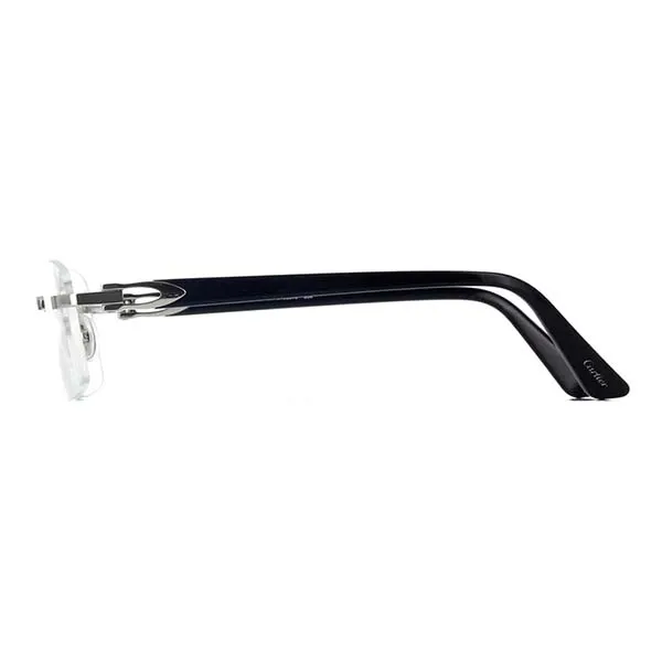 Gọng Kính Unisex Cartier Signature C De Cartier CT0287O 004 Đen/ Trong Suốt - Kính mắt - Vua Hàng Hiệu
