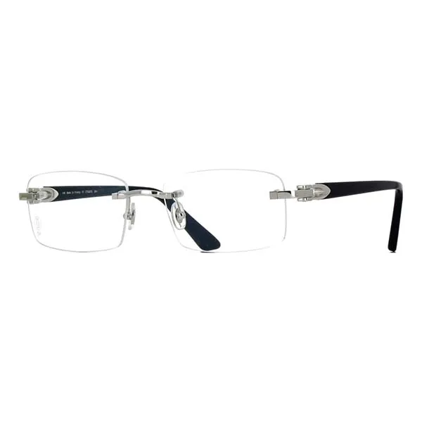 Gọng Kính Unisex Cartier Signature C De Cartier CT0287O 004 Đen/ Trong Suốt - Kính mắt - Vua Hàng Hiệu