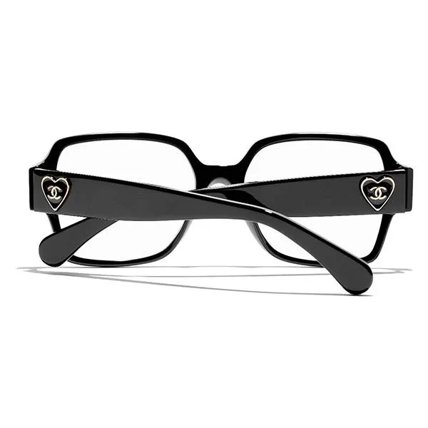 Kính Mắt Cận Chanel Square Eyeglasses CH3438 C501 Màu Đen - 3
