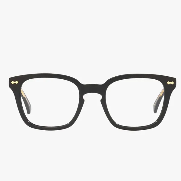 Kính Mắt Cận Gucci Black Square Eyeglasses GG0184O 001 50  Màu Đen - 4