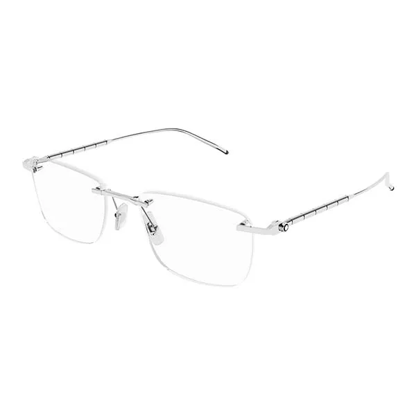 Kính Mắt Cận Montblanc MB0215O 002 Eyeglasses Silver Màu Bạc
