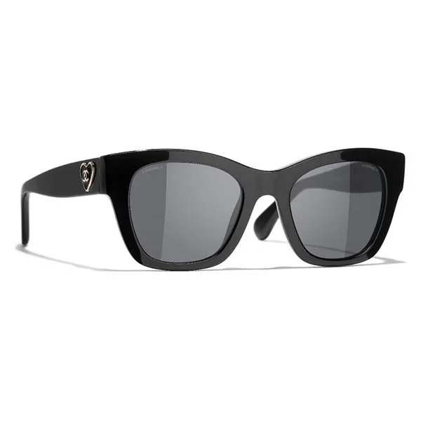 Kính Mát Chanel Square Sunglasses CH5478 C501S4 Màu Xám Đen - Kính mắt - Vua Hàng Hiệu