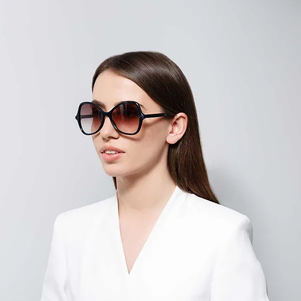 Kính Mát Chloé Butterfly Ladies Sunglasses CH0001S 001 56 Màu Nâu/Đen - Kính mắt - Vua Hàng Hiệu