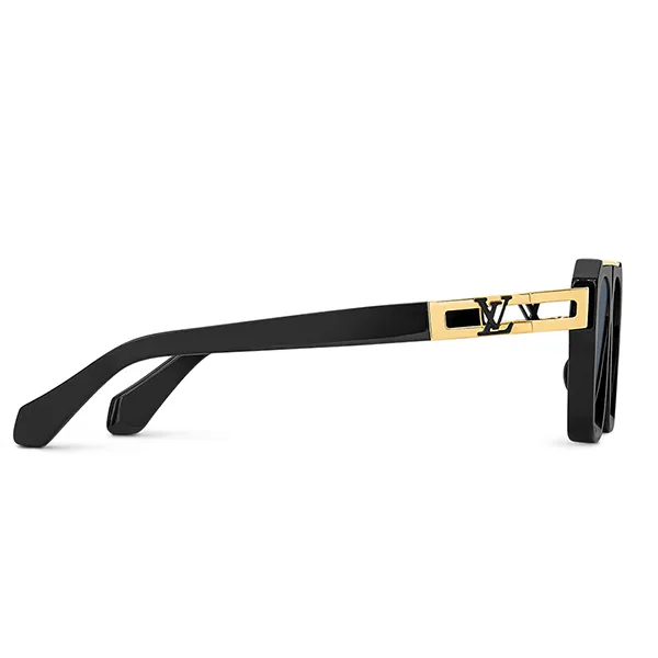 Kính Mát Nam Louis Vuitton LV 1.1 Mascot Pilot Square Sunglasses Z1801E Màu Đen Size 55