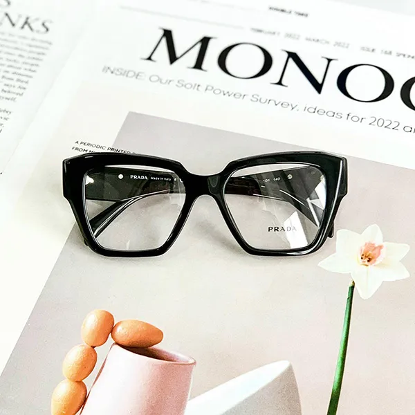Kính Mắt Cận Prada Eyeglasses VPR09Z 1AB1O1 Màu Đen Size 49