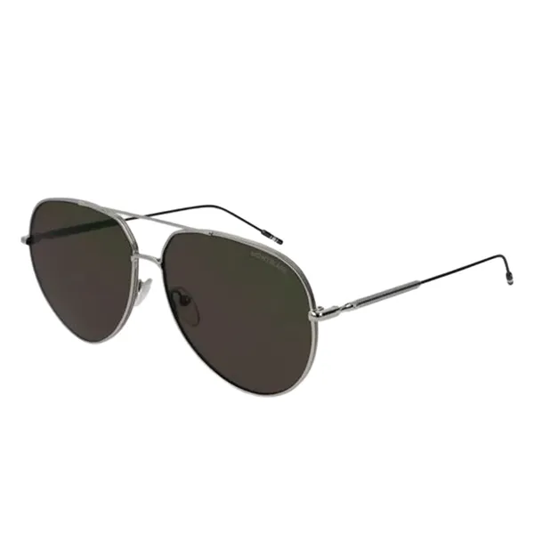 Kính Mát Montblanc Aviator Frame Metal Sunglasses MB123999 Màu Xanh