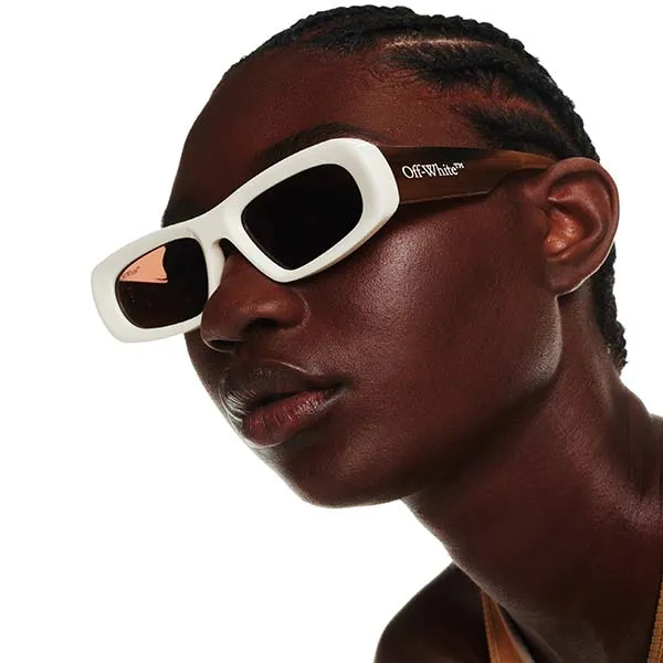 Kính Mát Off-White AF Austin OERI065 0164 Sunglasses Màu Trắng Nâu