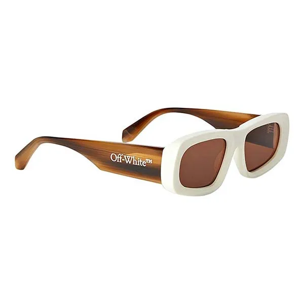 Kính Mát Off-White AF Austin OERI065 0164 Sunglasses Màu Trắng Nâu