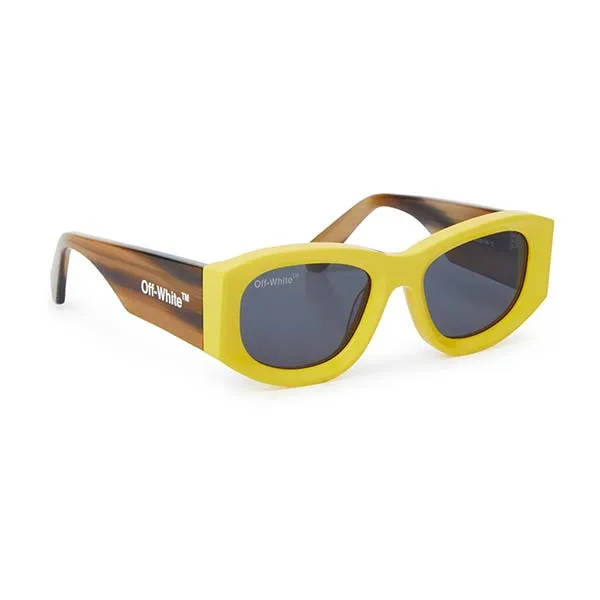 Kính Mát Off-White AF Austin OERI078 1807 Sunglasses Màu Vàng Nâu