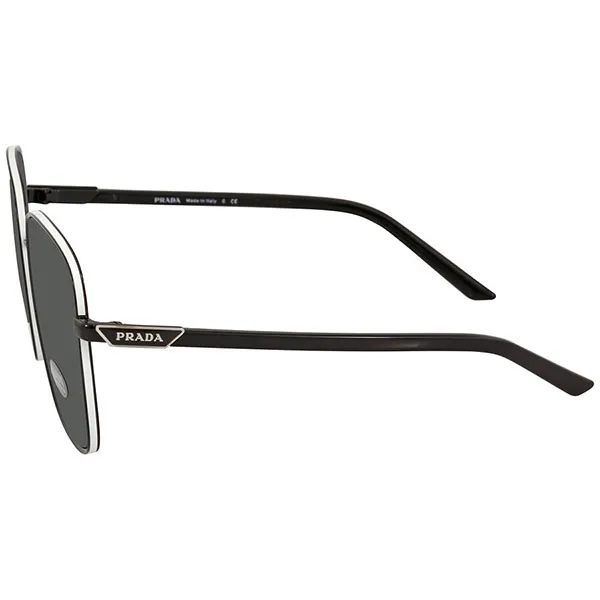Kính Mát Prada Dark Grey Square Ladies Sunglasses PR 55YS 1AB5S0 57 Màu Xám