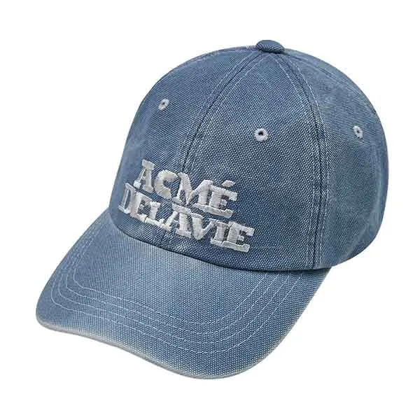 Mũ Acmé De La Vie ADLV Pigment Washing Embroidery Ball Cap Màu Xanh