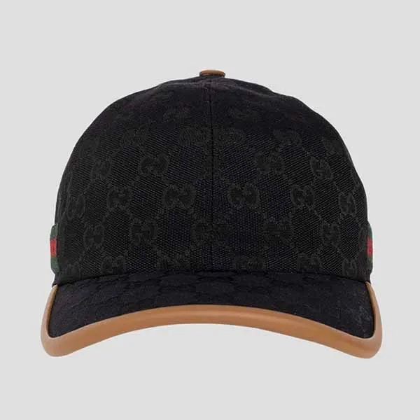 Mũ Gucci Black Monogram Canvas 722381 4HAT7 1065 Màu Đen