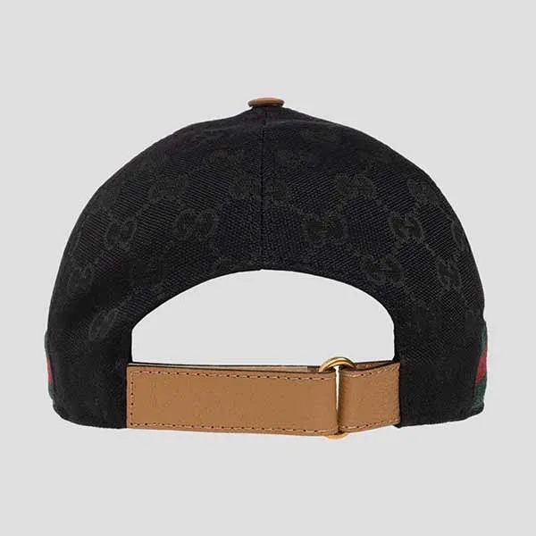 Mũ Gucci Black Monogram Canvas 722381 4HAT7 1065 Màu Đen