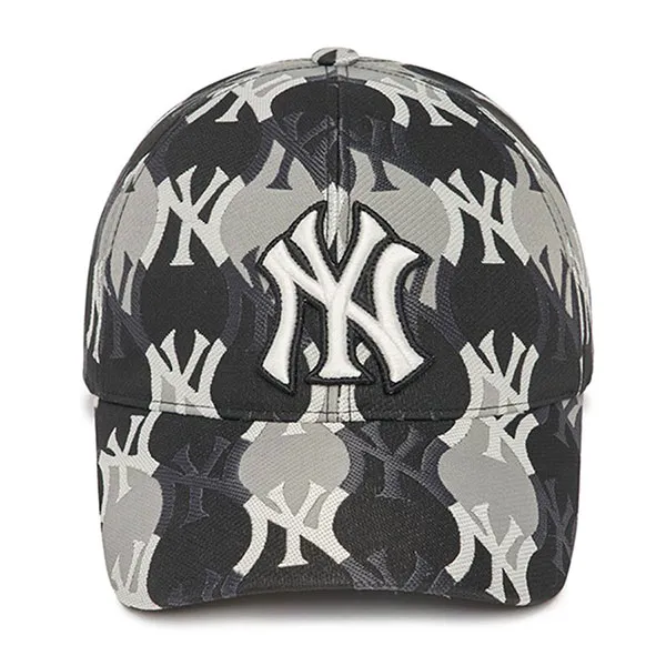 Mũ MLB Argyle Monogram Structure Ball Cap New York Yankees 3ACPM222N-50BKS Màu Đen