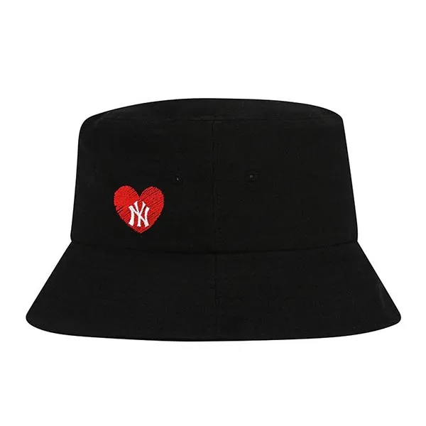 Mũ MLB Heart Side-Logo Overfit Bucket Hat New York Yankees 32CPH9111-50L Màu Đen - 3
