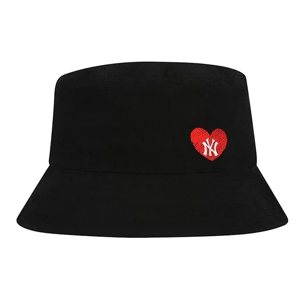 Mũ MLB Heart Side-Logo Overfit Bucket Hat New York Yankees 32CPH9111-50L Màu Đen - 1