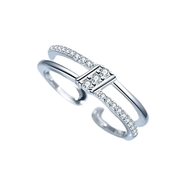 Nhẫn LiLi Jewelry Đính Đá Cz Honey Lili_729242 Màu Bạc - Trang sức - Vua Hàng Hiệu