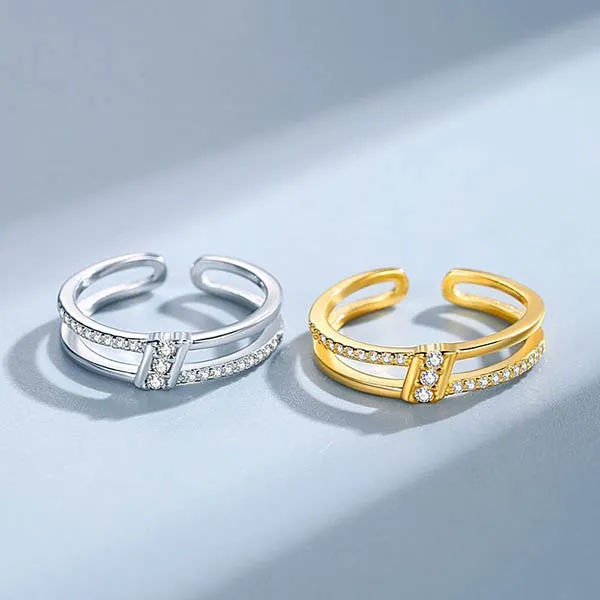 Nhẫn LiLi Jewelry Đính Đá Cz Honey Lili_729242 Màu Bạc - Trang sức - Vua Hàng Hiệu