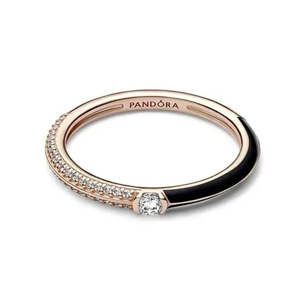 Nhẫn Pandora Rose Gold-Plated Ring With Clear Cubic Zirconia 182528C01 Màu Vàng Hồng Size 50 - Trang sức - Vua Hàng Hiệu