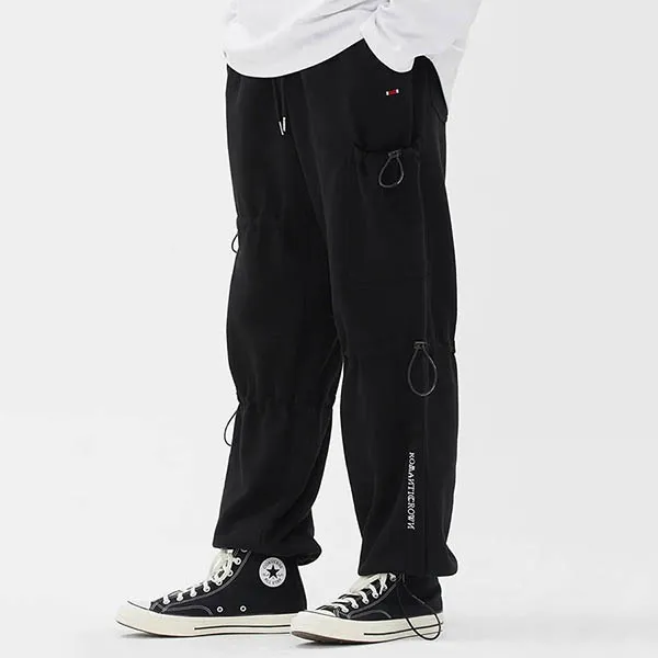 Quần Jogger Romantic Crown Unbalance Pocket Sweat Pants Black Màu Đen - Thời trang - Vua Hàng Hiệu