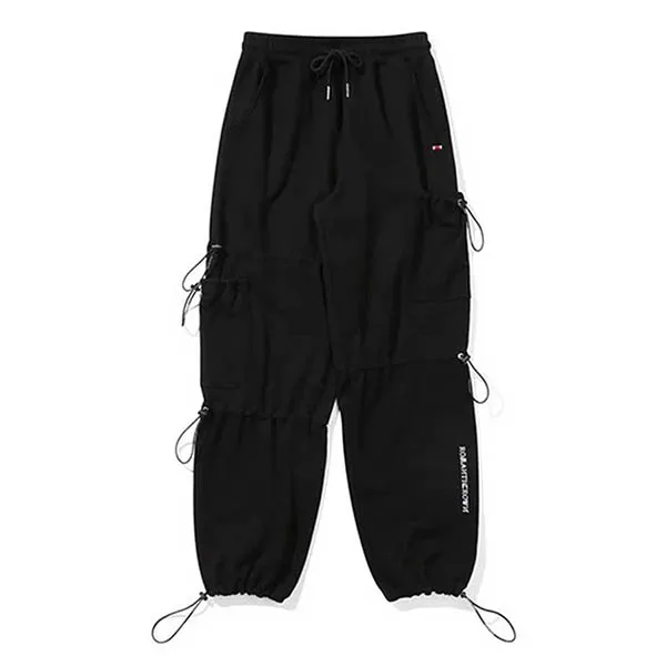 Quần Jogger Romantic Crown Unbalance Pocket Sweat Pants Black Màu Đen - Thời trang - Vua Hàng Hiệu