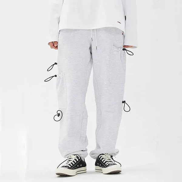 Quần Jogger Romantic Crown Unbalance Pocket Sweat Pants Màu Xám - Thời trang - Vua Hàng Hiệu