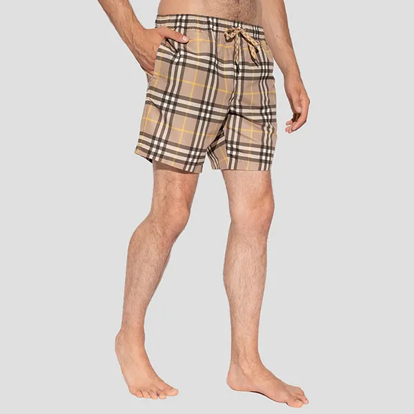Quần Short Burberry Beige Martin Check Printed 8053934 Phối Màu Size M