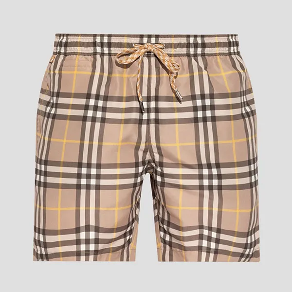 Quần Short Burberry Beige Martin Check Printed 8053934 Phối Màu Size M
