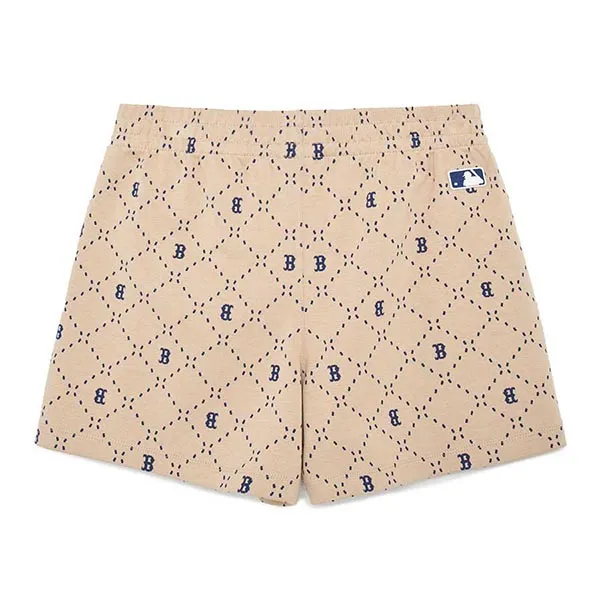 Quần Short MLB Dia Monogram Boston Red Sox 3FSPM0133-43SAL Màu Nâu Size M